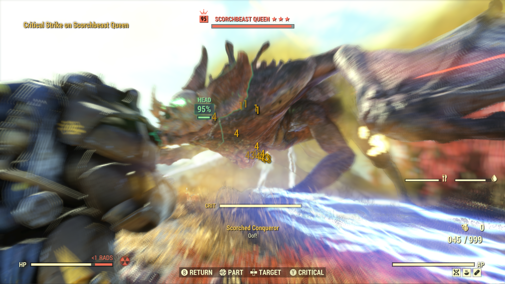 Fallout 76 Scorchbeast Queen crash on PC